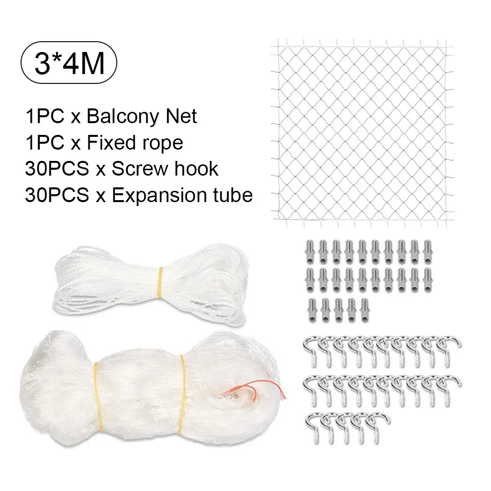 

Kids Railing Dog Garden Pet Protection Durable Nylon Fence Window For Balcony Home Cat Safety Net Anti Fall Prevents Escaping