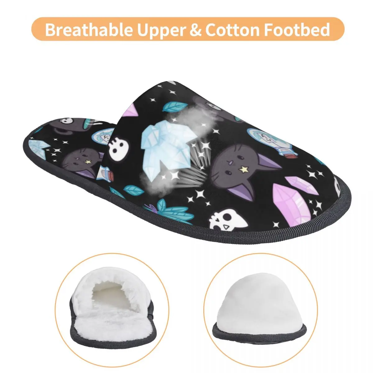 Тапочки с изображением ведьмы из трав гостевых гостей для отеля женские домашние