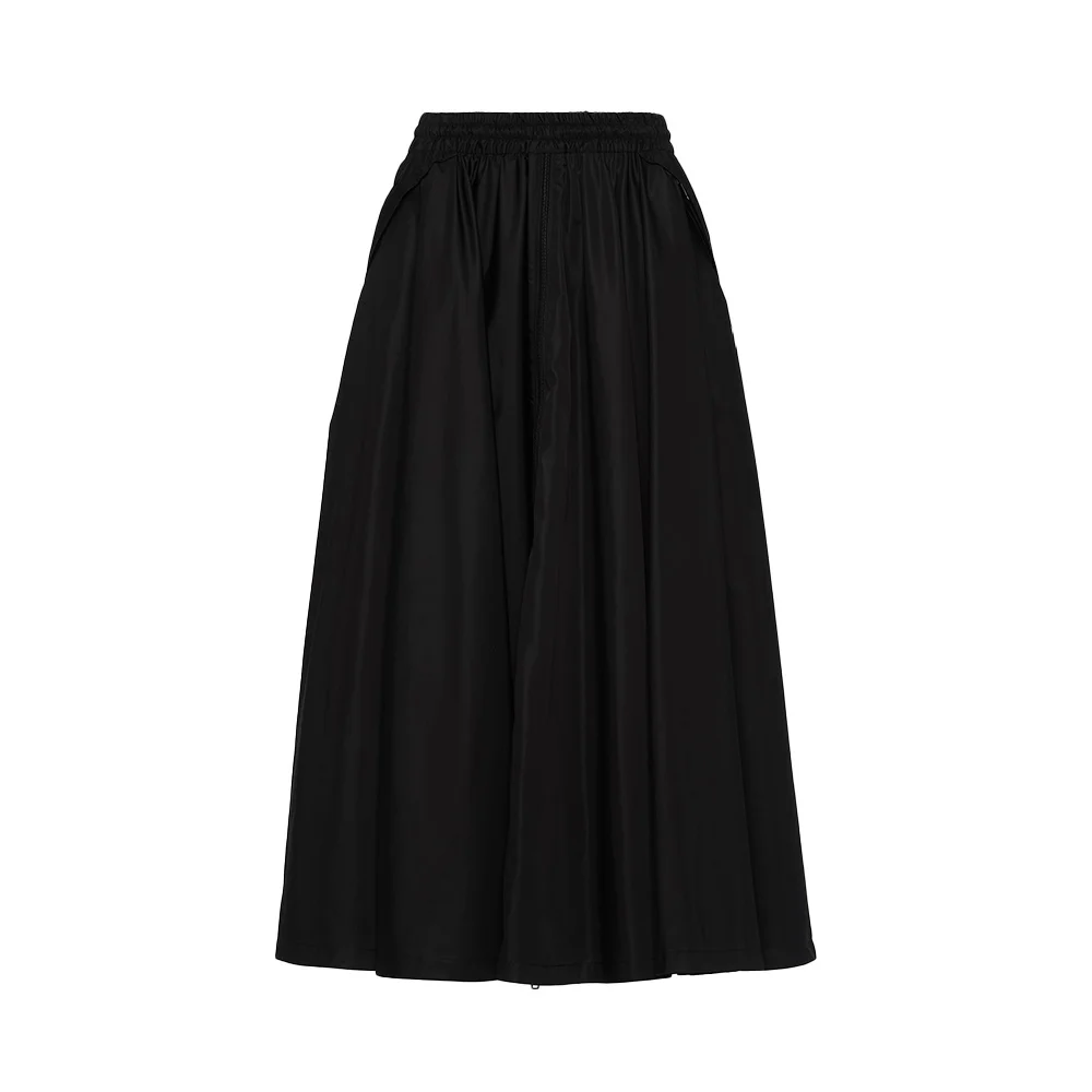 

MS Black Split Nylon Skirt #wfms5878