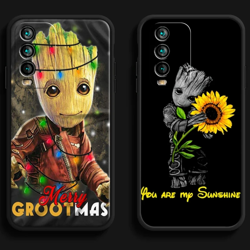 

Marvel Groot Cartoon Phone Cases For Xiaomi Redmi 7 7A 9 9A 9T 8A 8 2021 7 8 Pro Note 8 9 Note 9T Funda Coque Back Cover