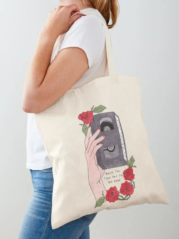 Сумка-тоут Shiori's Scandelous Video Tape Холщовая сумка через плечо Большая сумка-тоут