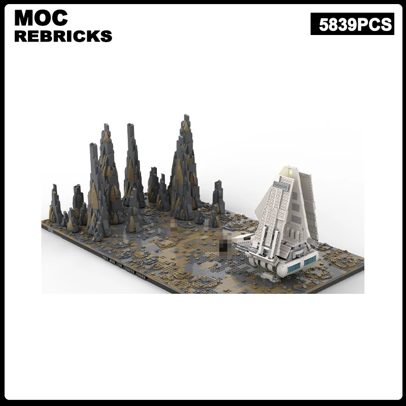 Конструктор с изображением космической войны Оби-Ван vs Дротика аналогичный