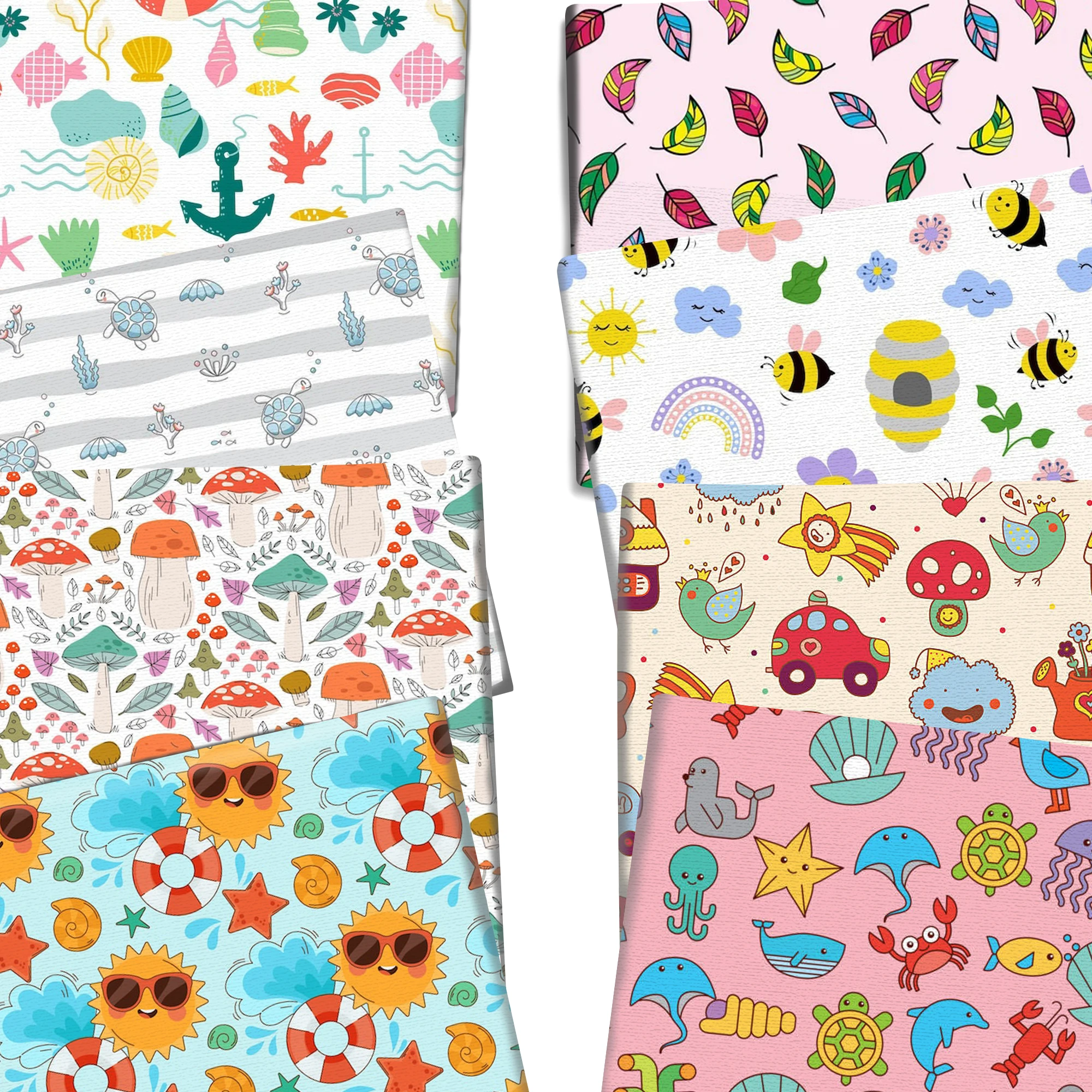 50*145 см летняя ткань для отпуска океанская пчела полиэстер хлопок/чистый хлопок