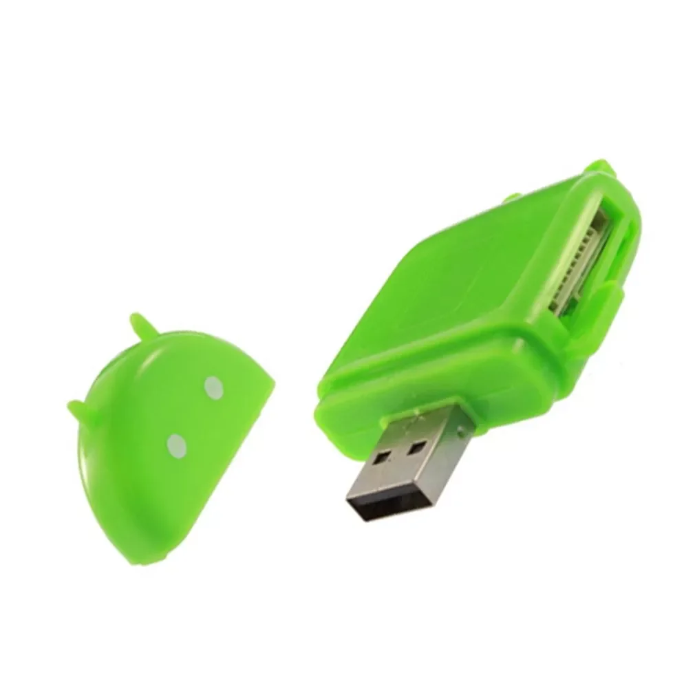 

Новый Милый Android Робот mini USB 2,0 высокоскоростной TF Micro кардридер