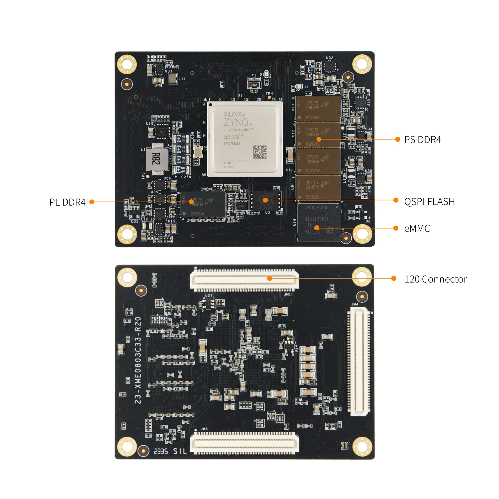 Микрофаза Xilinx FPGA core board Zynq UltraScale + XME0803-3EG 4EV PCIE 3 0 MPSoC высокоскоростная обработка
