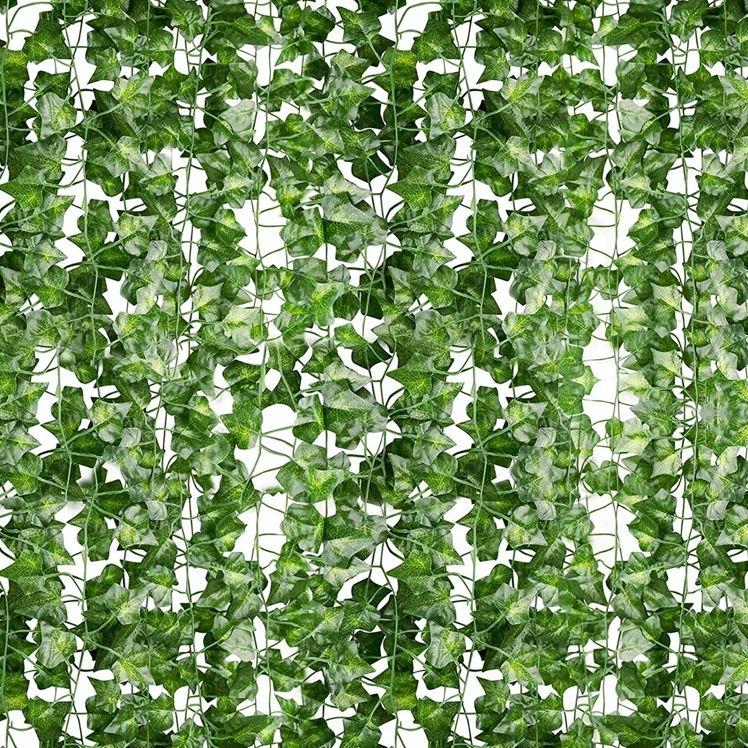 

12 x Artificial Plants Decoration Vine False Flowers Ivy Leaf Hanging Garland Wedding Party Home Bar Garden Wall Outdoor Decor