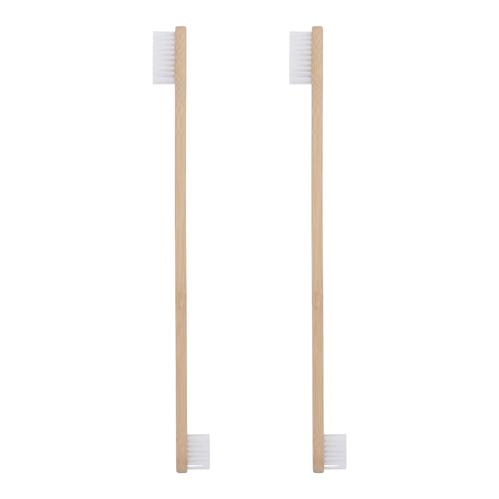 

Pet Dog Toothbrushes Cat Finger Brush Oral Toothpaste Wood Natural Manual Handle Pets Supplies Cleaning Double Brushes Tools End