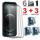 Защитное стекло для iphone 13 12 11 Pro Max 13 Mini 12Mini, Защита экрана для iphone 11Pro, 12Pro, 13Pro, 13, стекло для объектива камеры