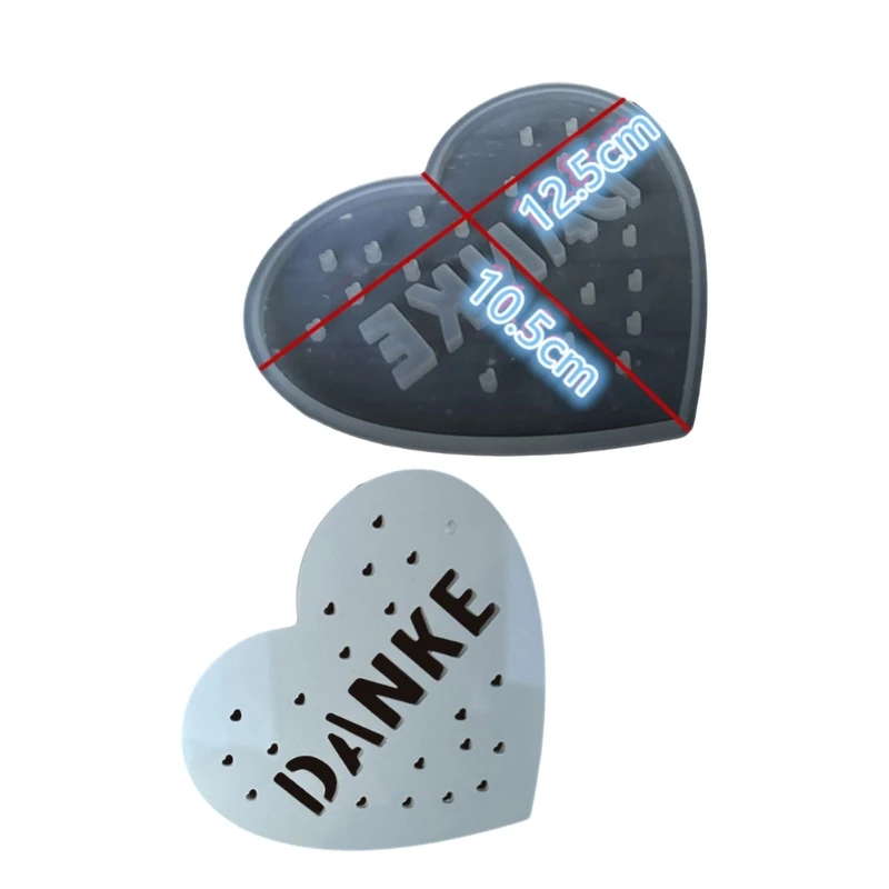 Мягкие светящиеся силиконовые формы в форме сердца. Силиконовые для рукоделия.