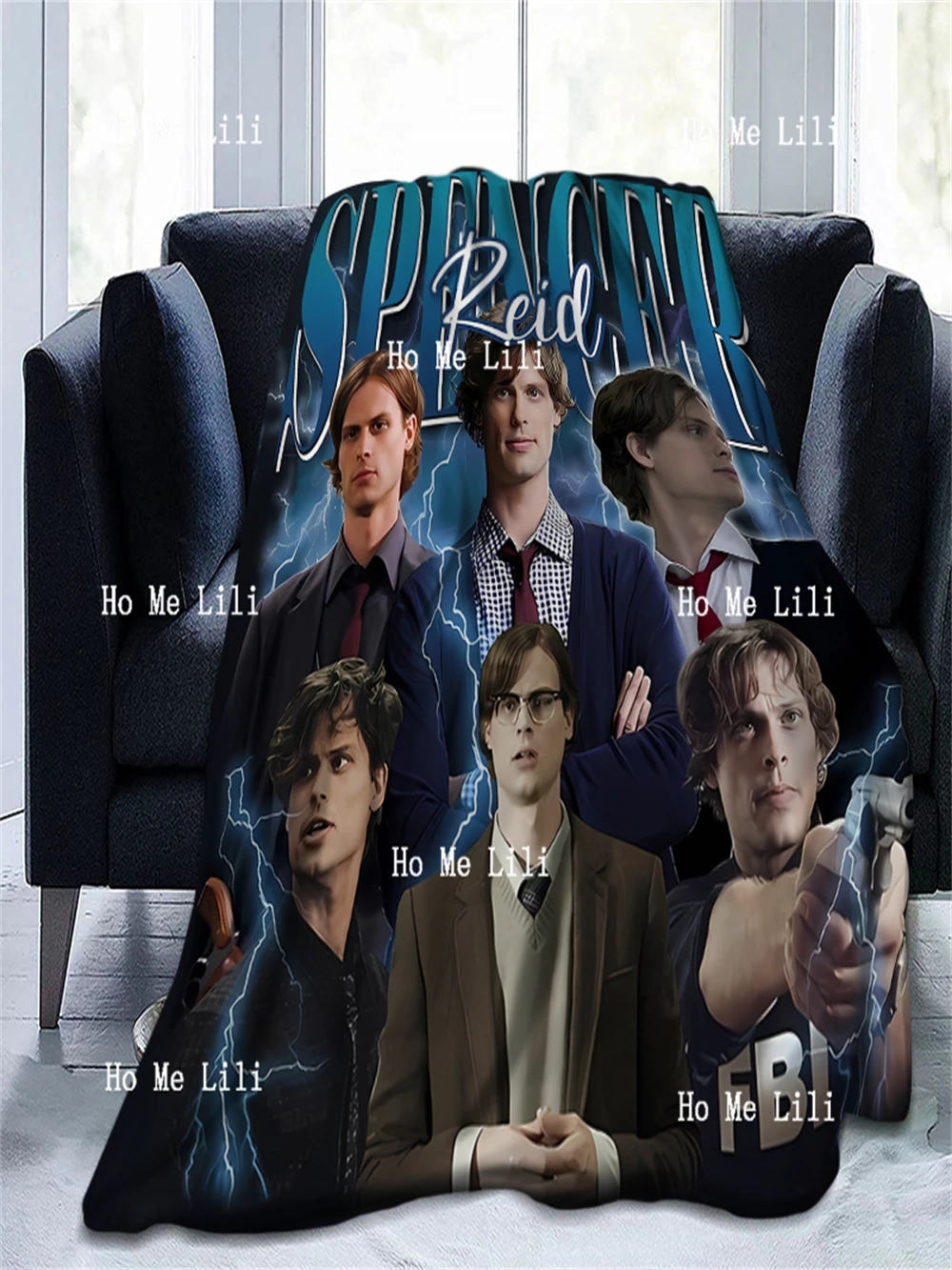 Винтажное фланелевое одеяло Spencer Reid всесезонное уютное плюшевое легкое