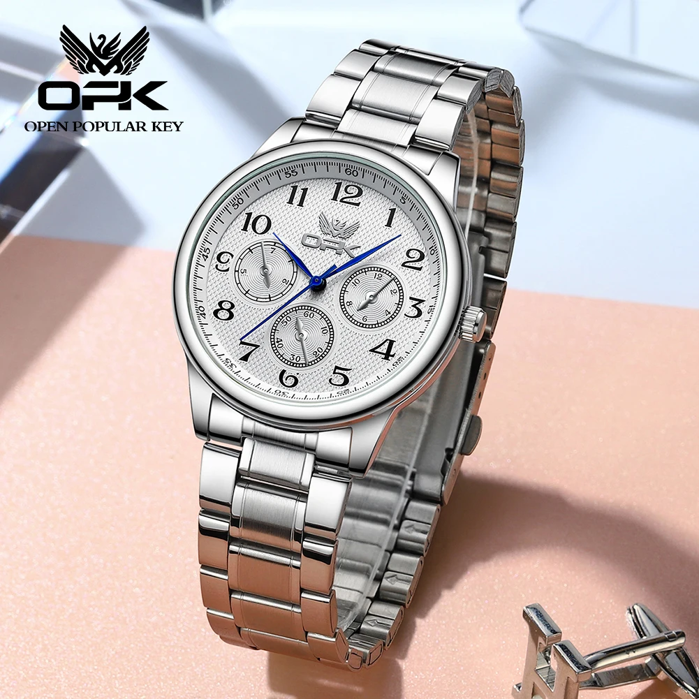 

OPK 6012 Fashion Dress Watch For Men Original Quartz Movement Men's Watches Waterproof Digital Dial Luxury Brand Man Hand Clock
