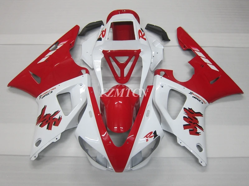 

4Gifts New ABS Motorcycle Fairing Kit Fit For YAMAHA YZFR1 98 99 YZF R1 1998 1999 YZF1000 yzfr1 Fairings Set Red White