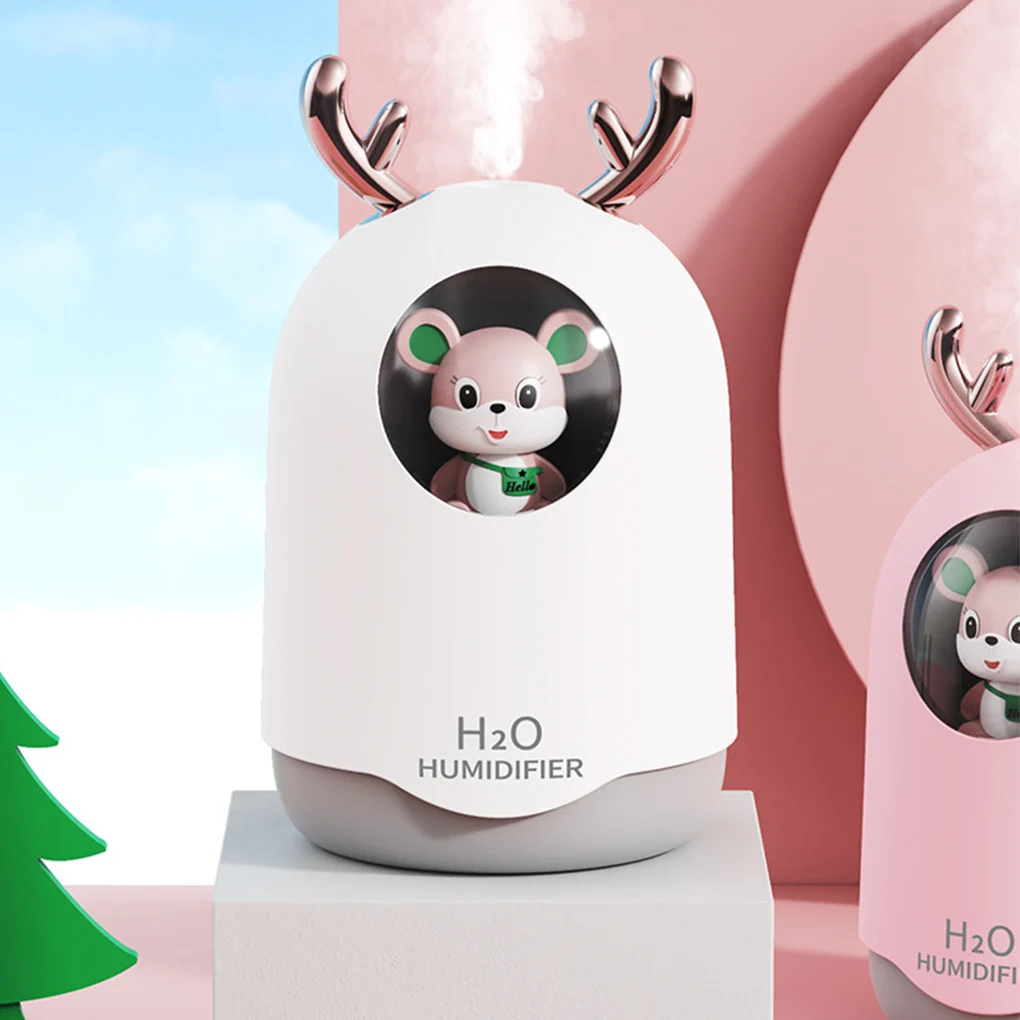 

Humidifier Indoor Bedroom Night Light Aroma Air Diffuser Desktop Sonic Fine Mist Sprayer USB Low Noise Atomizer