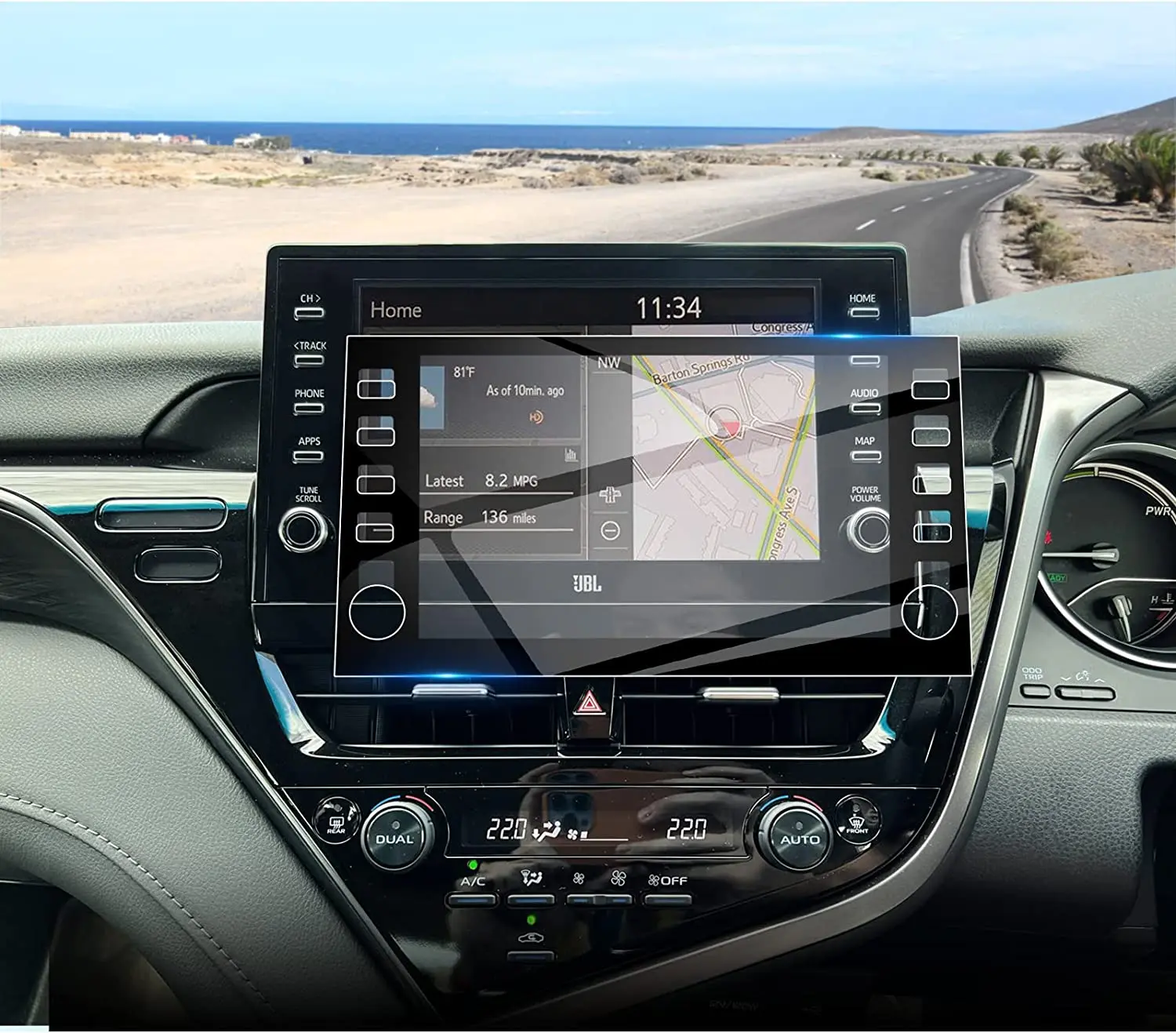

Защитная пленка для экрана из закаленного стекла для Toyota Camry 2021, 2022, 2023, 9 дюймов, автомобильное радио, GPS-навигация, аксессуары для интерьера