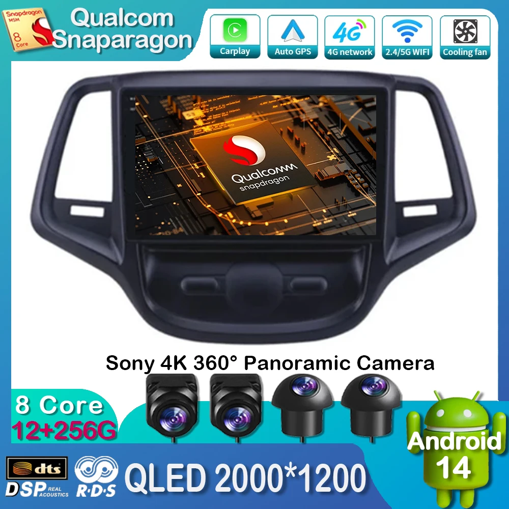 Автомобильный радиоприемник на Android 14 для Changan Eado XT Plus навигация GPS мультимедийный