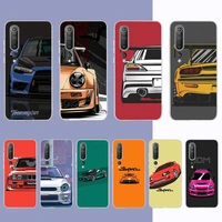sports car jdm drift phone case for samsung s21 a10 for redmi note 7 9 for huawei p30pro honor 8x 10i cover
