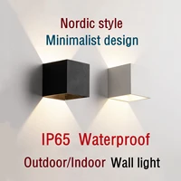 outdoor ip65 waterproof wall lamp adjustable angle garden lighting aluminum indoor bedroom living room stairs led wall light
