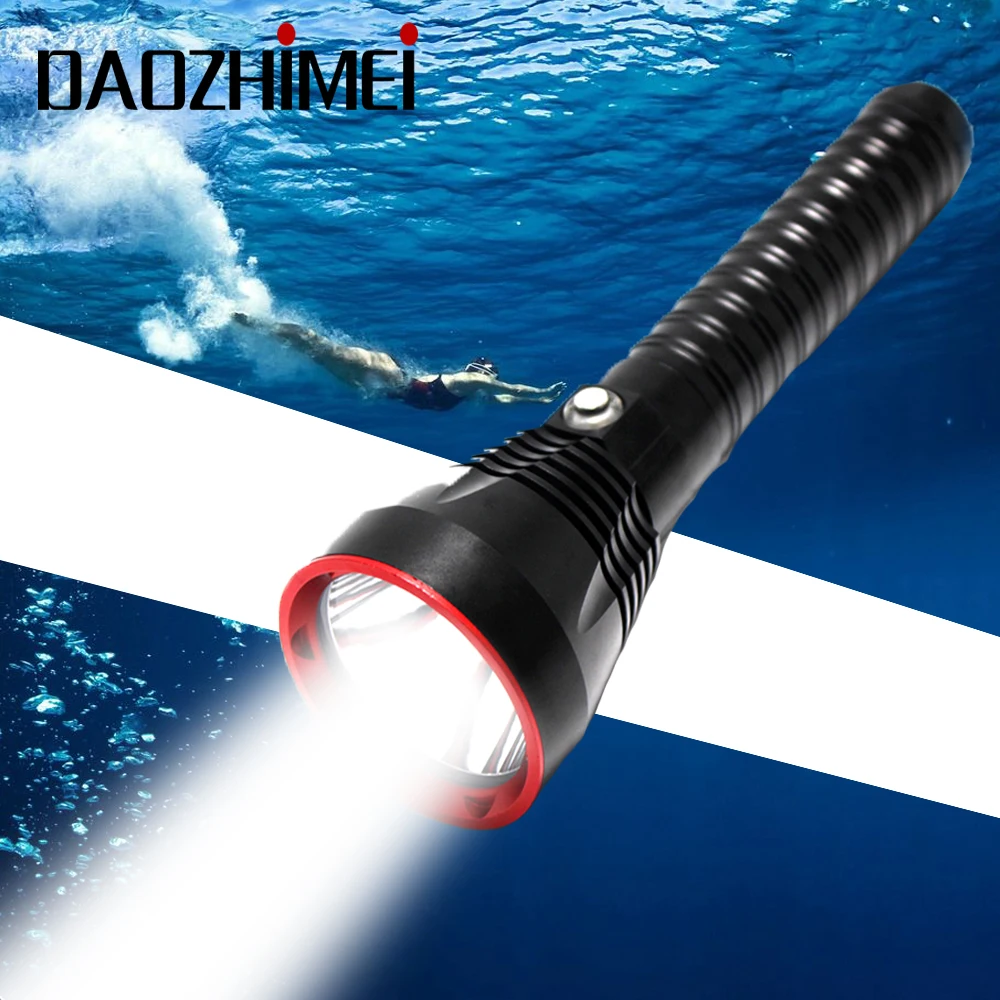 

Super Bright Diving TorchXHP70.2 Yellow/White Light LED Flashlight 6000 Lumens Tactical Flashlights Waterproof Underwater Lamp
