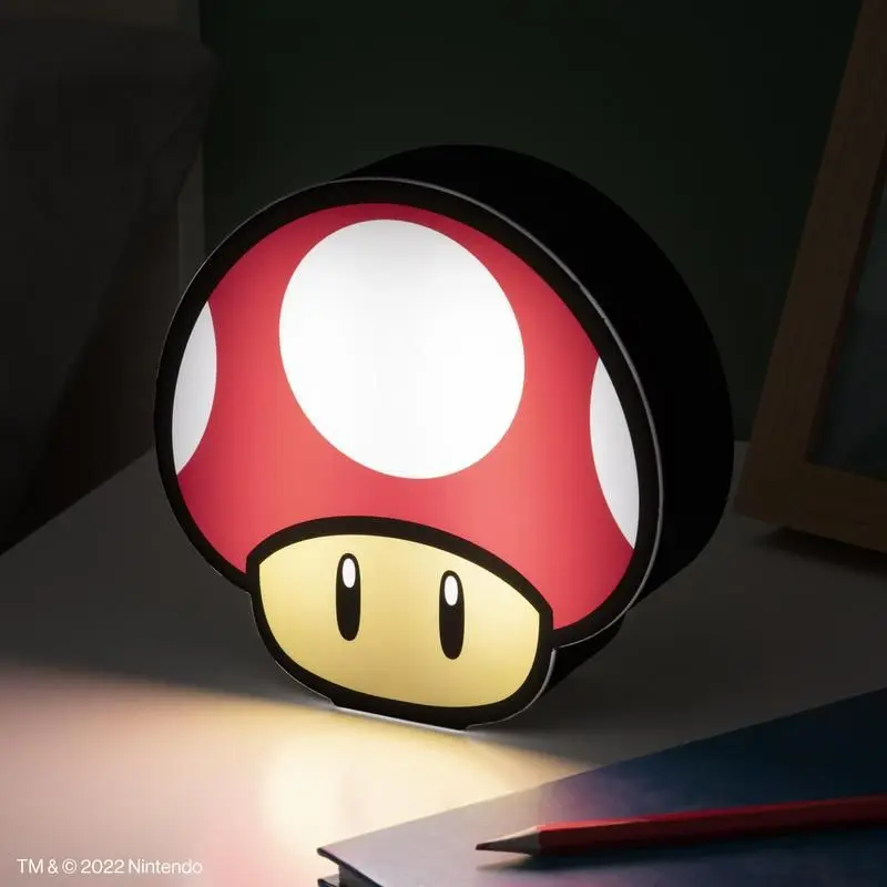 Creative Retro Cute Mushroom Night Light Rechargeable with Sound Effects and USB Lamp Game Atmosphere Decoration Cute Childhood