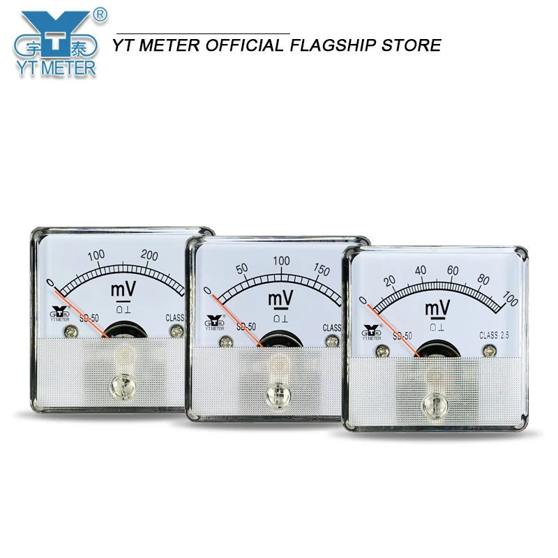 SD50 Вольтметр постоянного тока 50 мВ 75 100 указатель вольтметр DH50 CZ50 маленькое