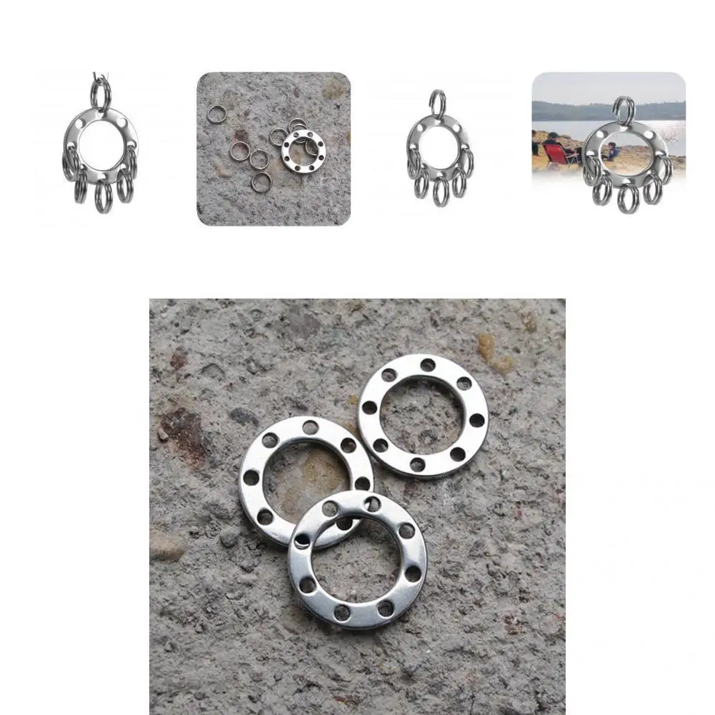 

Zinc Alloy Universal Camping Keychain Tools Holder Ultra-light Keychain Holder Reliable for Advanture