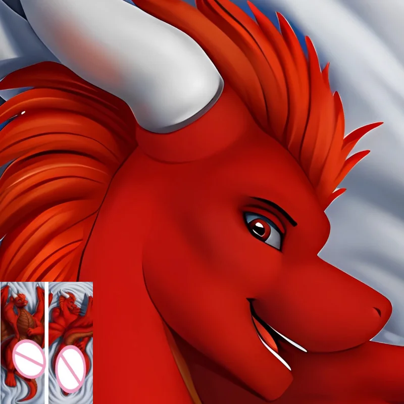 Пушистая дикая оркус пушистая аниме дакимакура наволочка двусторонняя печать