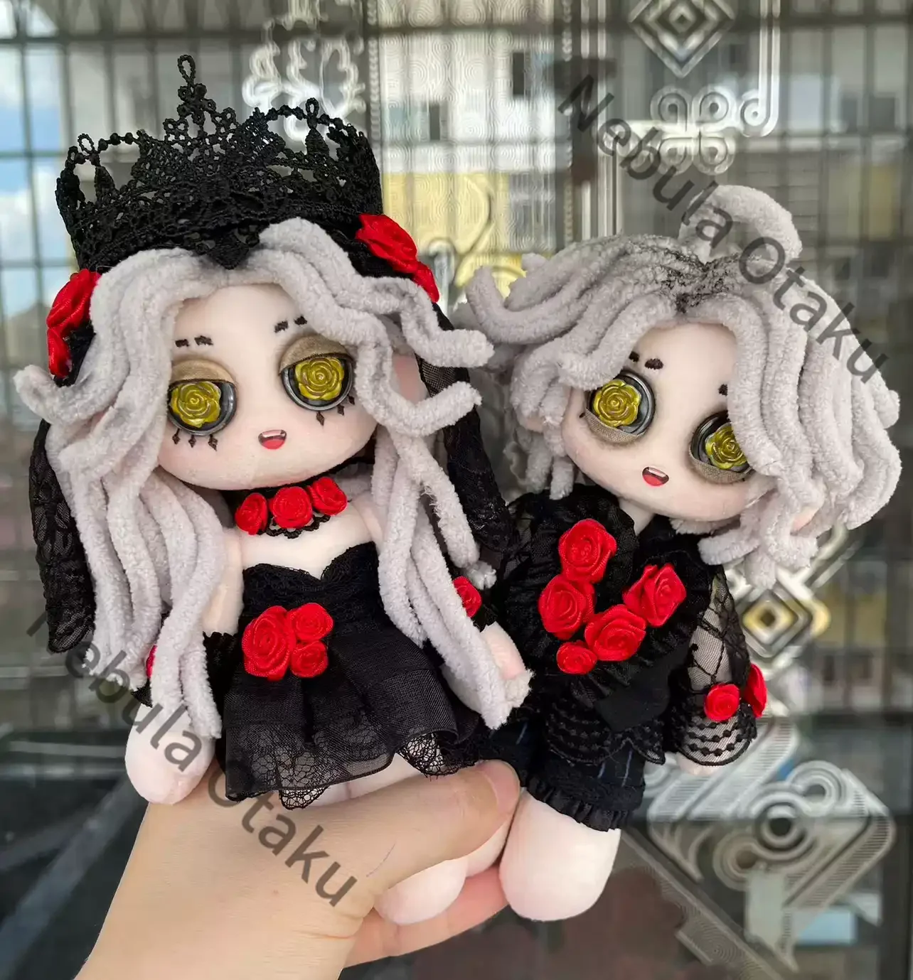 Фото Identity V: Психолог Ада Мезмер, пациент Эмиль, Q-версия, кукла ручной работы с кнопочными глазами, подарок коллегам, аниме-косплей №3