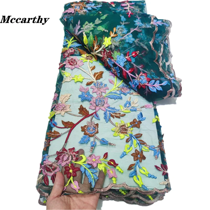 

Mccarthy Latest High Quality African Tulle Lace Fabric 2022 Green African Lace Material Net Tulle French Lace Fabric For Dress