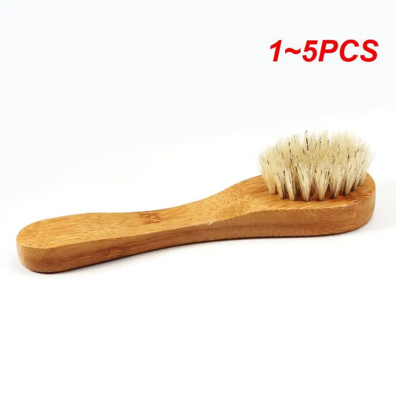 

1~5PCS Natural Face Brush Bristles Exfoliating Face Brushes Wooden Woman Man Skin Care Body Brush Massager Scrubber Tools