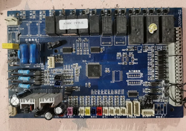 

1pc used Air energy control board KZ09C-2Y board KZ09A-D2