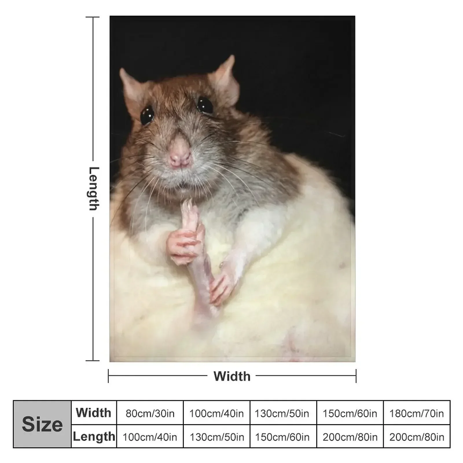 Милое крысовое одеяло декоративное на Хэллоуин одеяла