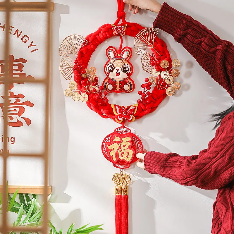 

Весенний праздничный кулон, украшения, новый год, мультяшный знак благословения, Декор, весенний праздник, ворота, декор для гостиной