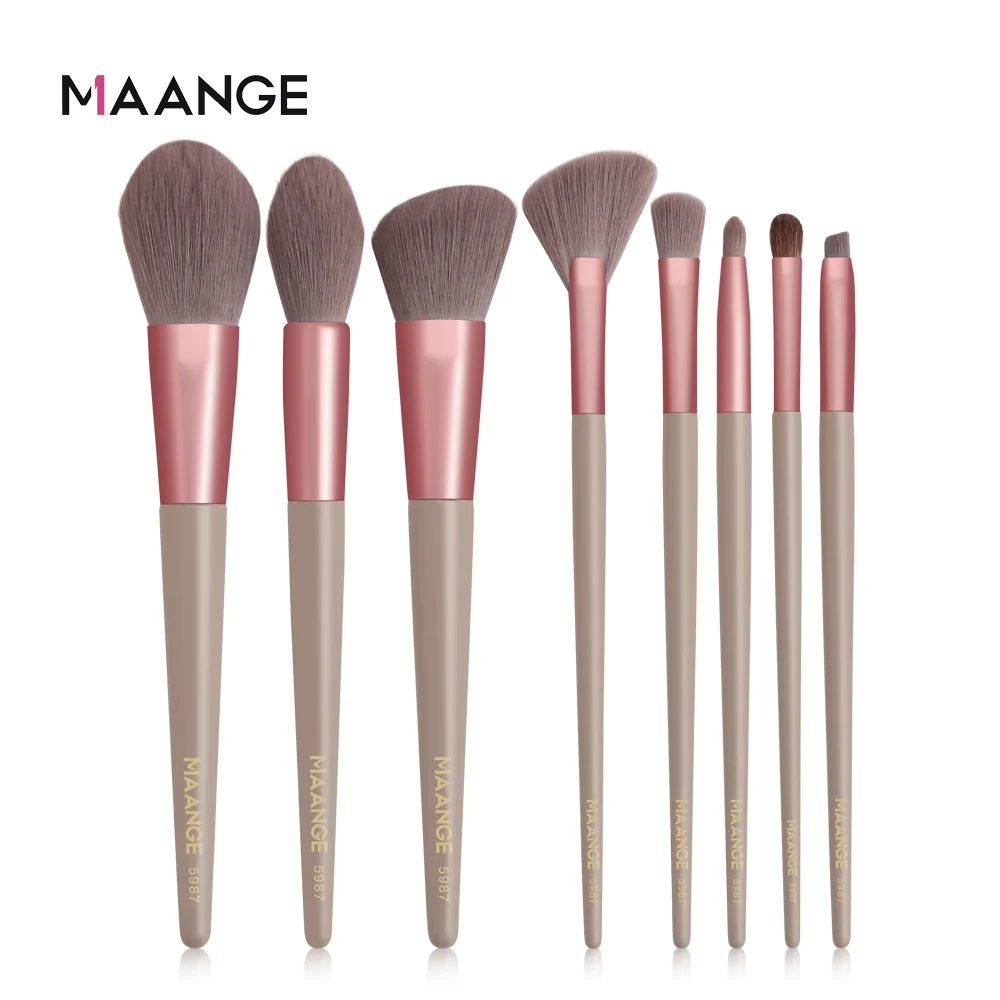 

MAANGE 5/8 шт Профессиональные кисти для макияжа Набор тональных хайлайтеров бронзер кисти наборы теней для век Косметические Инструменты ...