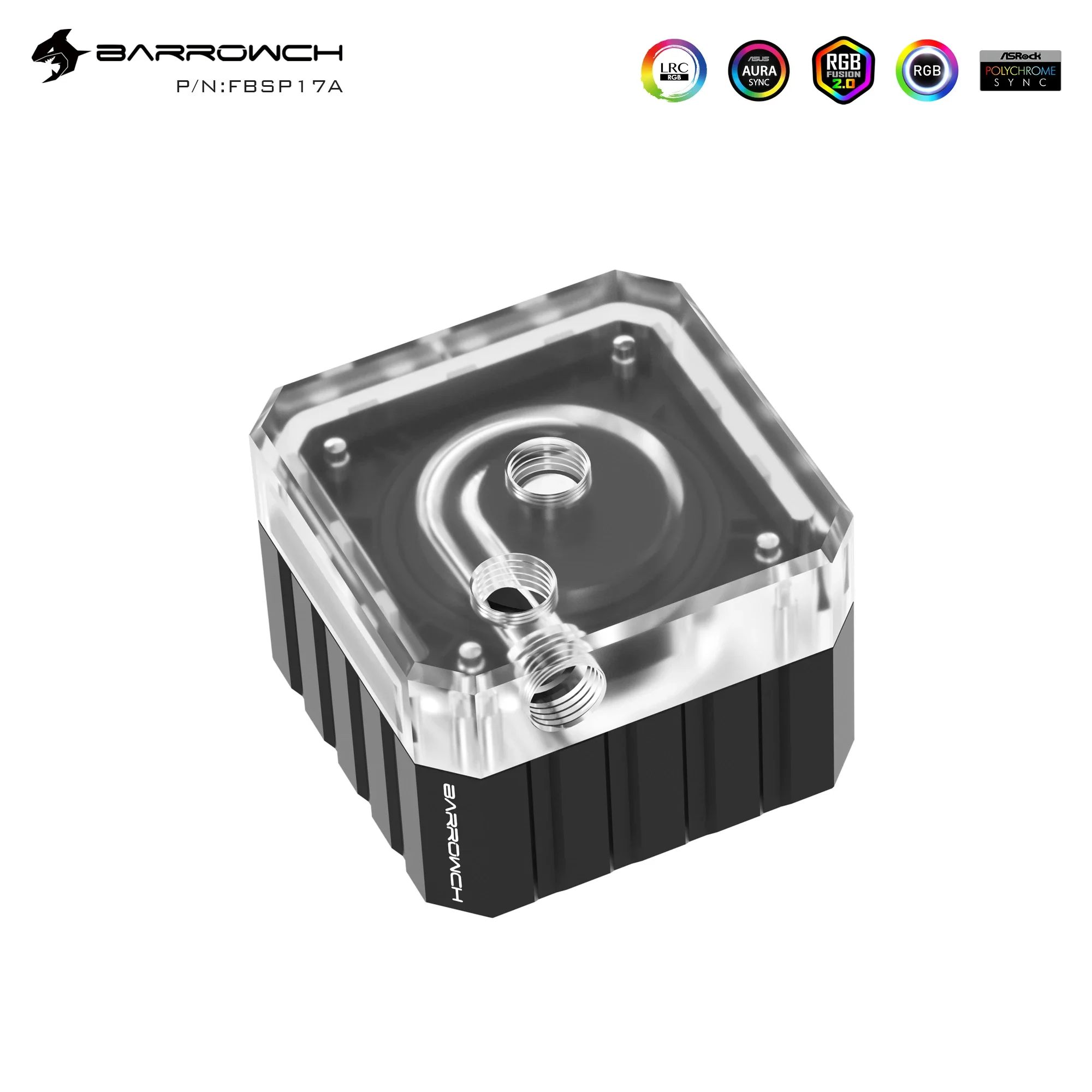 Barrowch FBSP17A ШИМ-насосы мощностью 17 Вт LRC 2.0 с алюминиевой крышкой радиатора