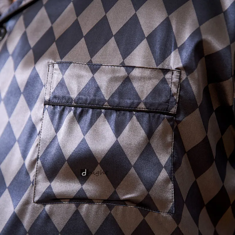 Summer Mens Pajamas set Short Tops Short Pants Sets Pyjamas Stripe Men Sleepwear Pijamas Homewear Large Size 7XL Sleepwear