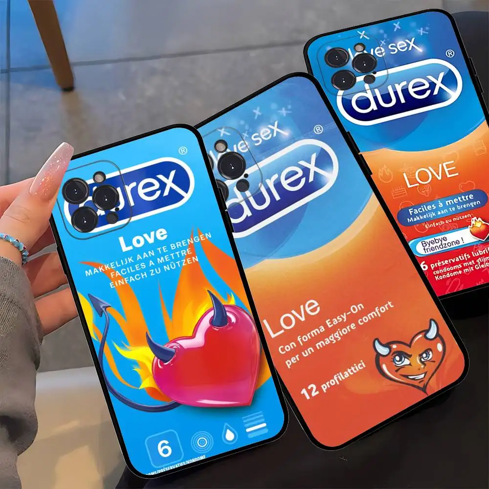 Фото Чехол для телефона с логотипом D-Durex для Iphone 17, 16, 15, 16e, 14, 13, 12, 11 Pro Max Plus, чехол №2