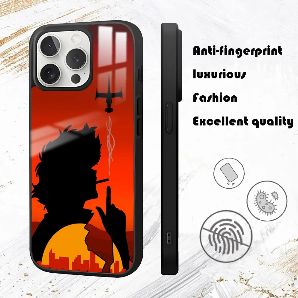 Магнитный чехол для телефона C-CowboyS B-BebopS iPhone 16 15 14 13 12 11 Pro Max Plus мини-ПК зеркальный