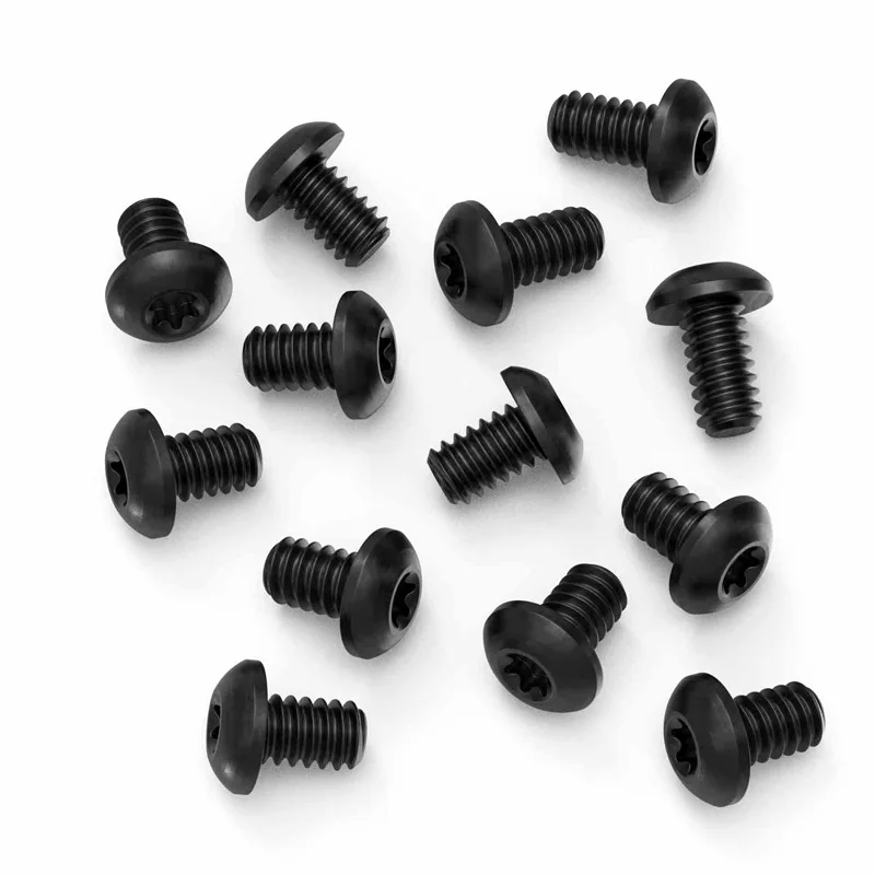 

10pcs/lot Titanium Alloy Material US 5-40 Thread T10 Torx Round Head Knife Handle Screws Nails Spindle Rivets DIY Making Parts