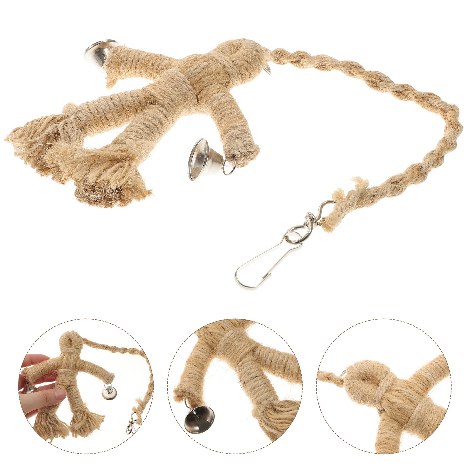 

Bird Parrotparakeet Cockatiel Cage Hanging Bite Accessory Suspending Resisting Resistant Wear Funny Household Conure Bell Macaws