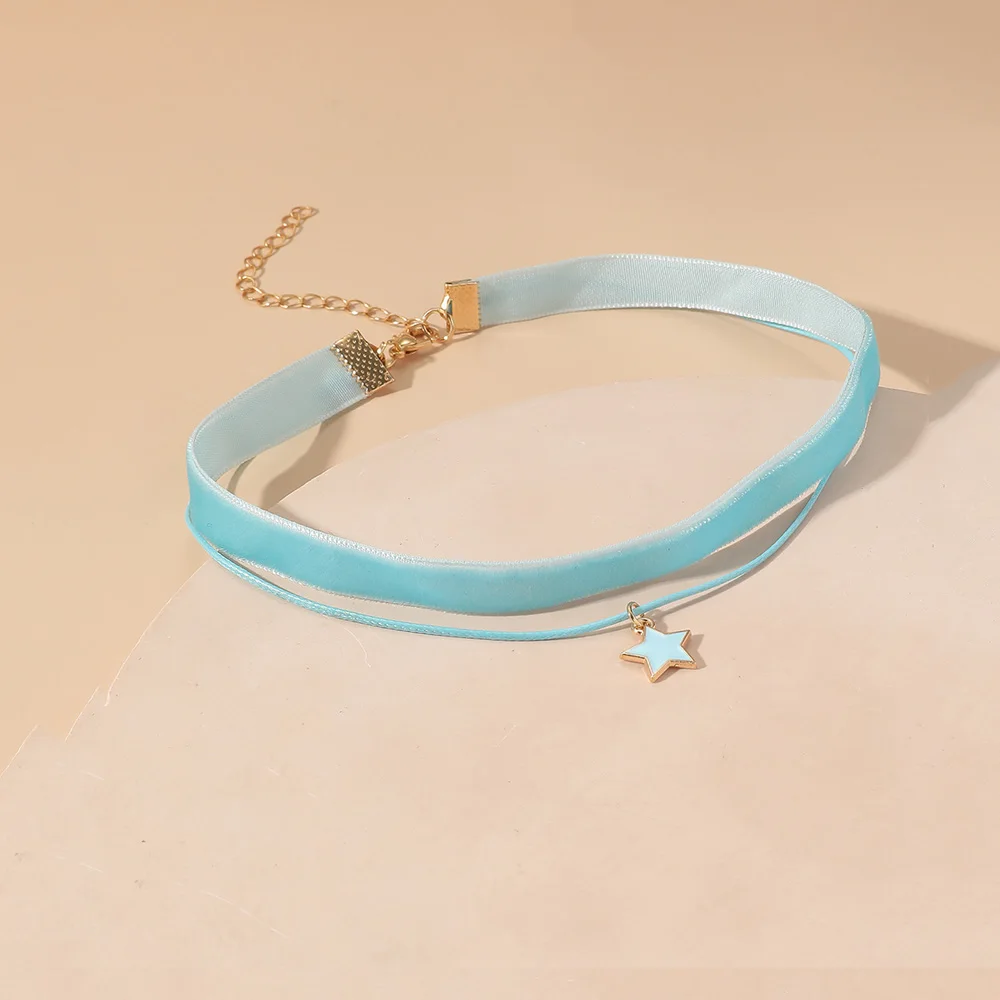 Женское готическое ожерелье с подвеской в виде звезды