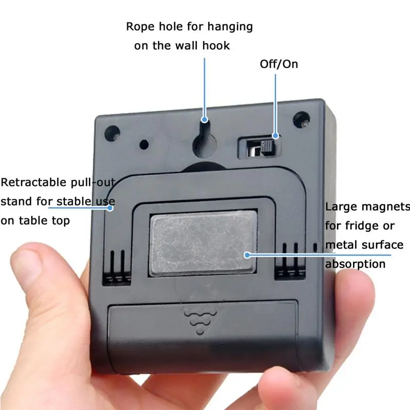 Цифровой кухонный таймер из нержавеющей стали профессиональные минутные
