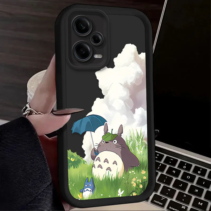 Прекрасный чехол T-TotoroS для Xiaomi Redmi Note 13 12 11 Pro Plus 4G 5G 12S 11S 10S 10 9 9S 14C 13C 12C A3 Силиконовый