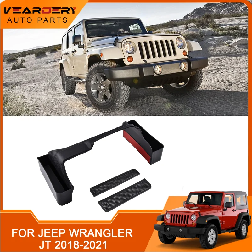 

Для Jeep Wrangler JL JT 2018 2019 2020 2021 4-door загрузка и разгрузка сортировочный ящик для хранения переключатель лоток менеджер