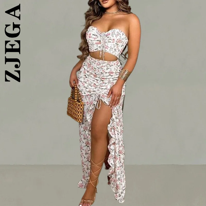

Zjega Women Set New Simple Tops And Skirt Tight Long Skirt Tracksuit Ladies 2 Piece Set Elegant Elegant Female Tracksuit Set