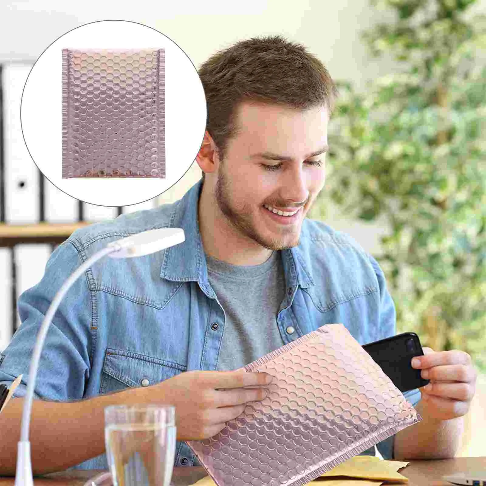 

Bubble Mailers Padded Envelopes Seal Thermal Liners Box Self Mailing Aluminum Pouch Disposable Keeping Fresh Out Take Metalized