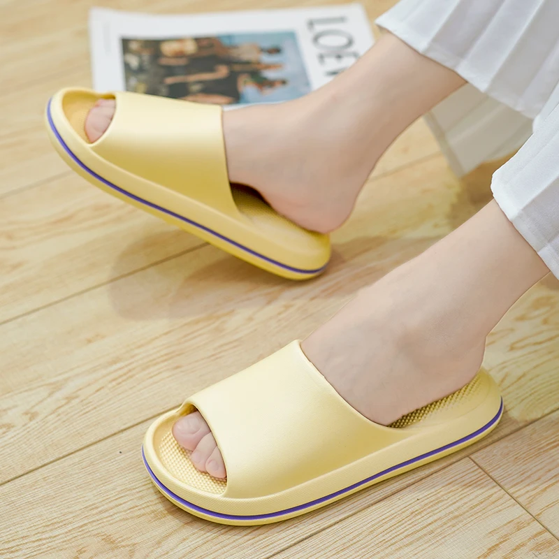 YOROUUP Summer Women's Sandals Casual Outside Wear Women's Slippers Soft Soled Flat Slippers for Women Platform Sandals Women