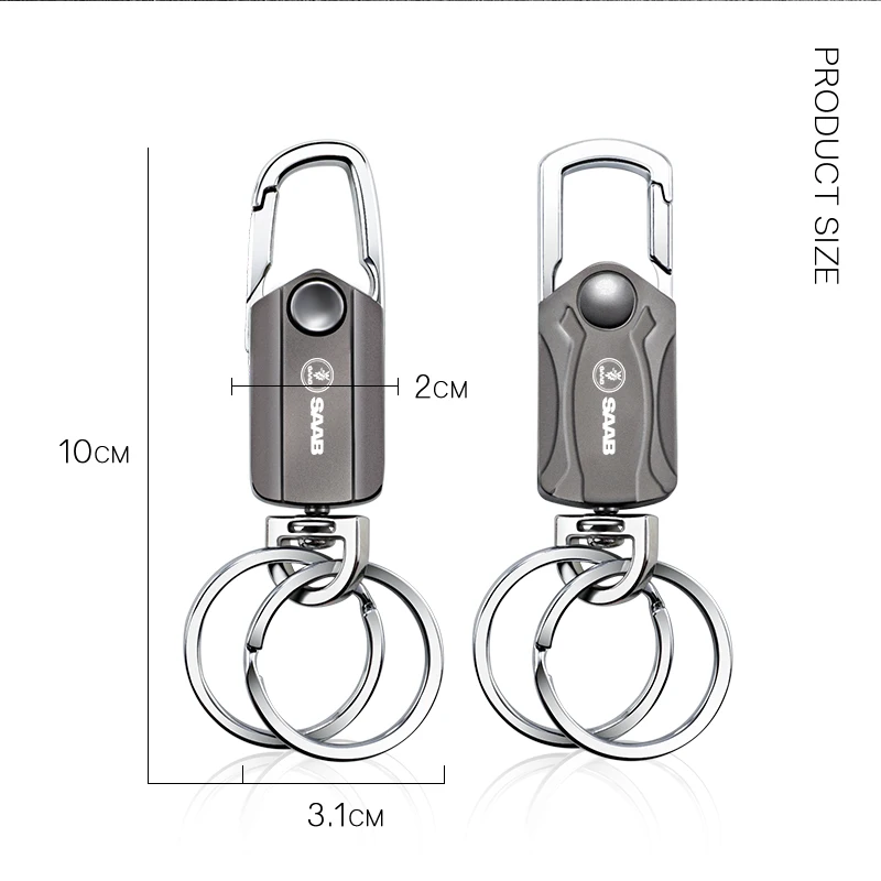 1 шт. металлический автомобильный брелок для ключей Saab 93 93X 95 96 94X 92X 99 9X 9000 900 TurboX
