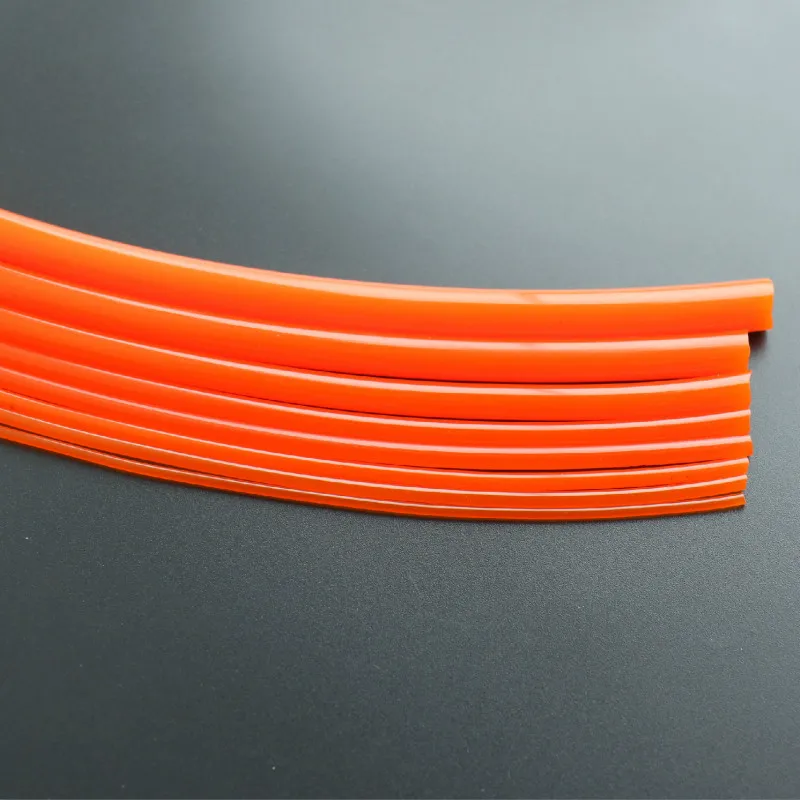 

5M Red smooth polyurethane conveyor belt PU round belt driving belt 2mm 3mm 4mm 5mm 6mm 7mm 8mm 10mm 15mm Dia Thick