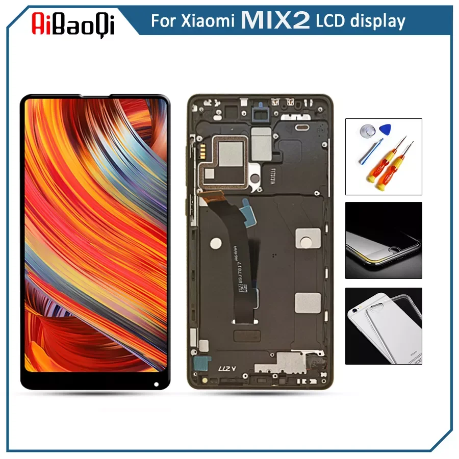 

Mi Mix 2 LCD Display Touch Screen Digitizer Assembly With Frame For 5.99" Xiaomi Mi MIX 2 LCD Replacement Parts
