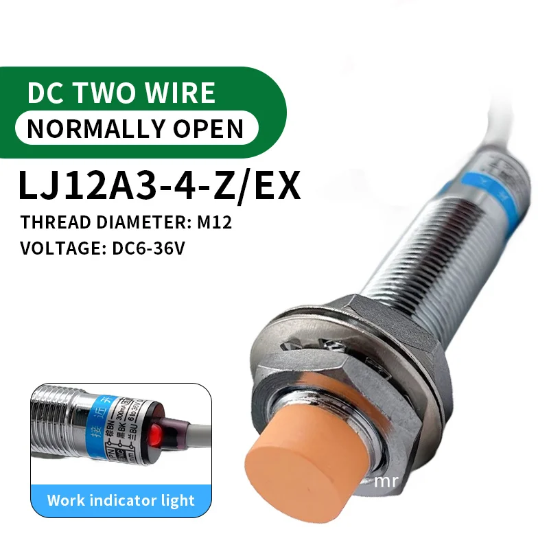 

Индуктивный бесконтактный датчик, 12 мм, LJ12A3-4-Z AY BY AX BX, 3-проводной PNP/NPN NO NC DC6 ~ 36 В, 4 мм, датчик расстояния обнаружения